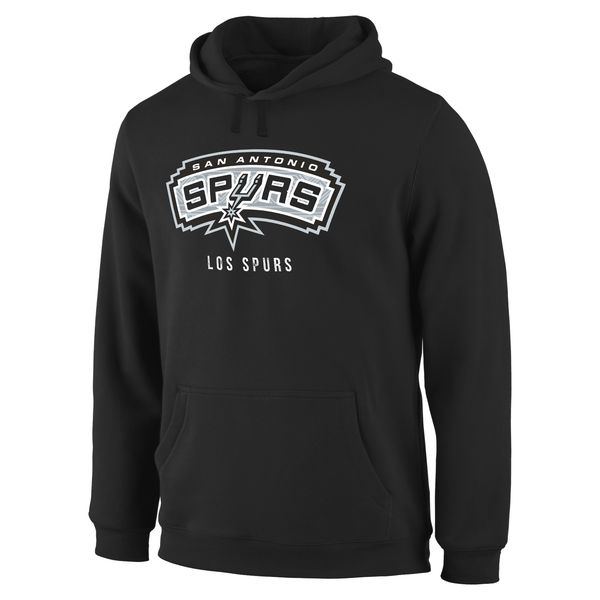  Men San Antonio Spurs Noches Enebea Pullover Hoodie Black